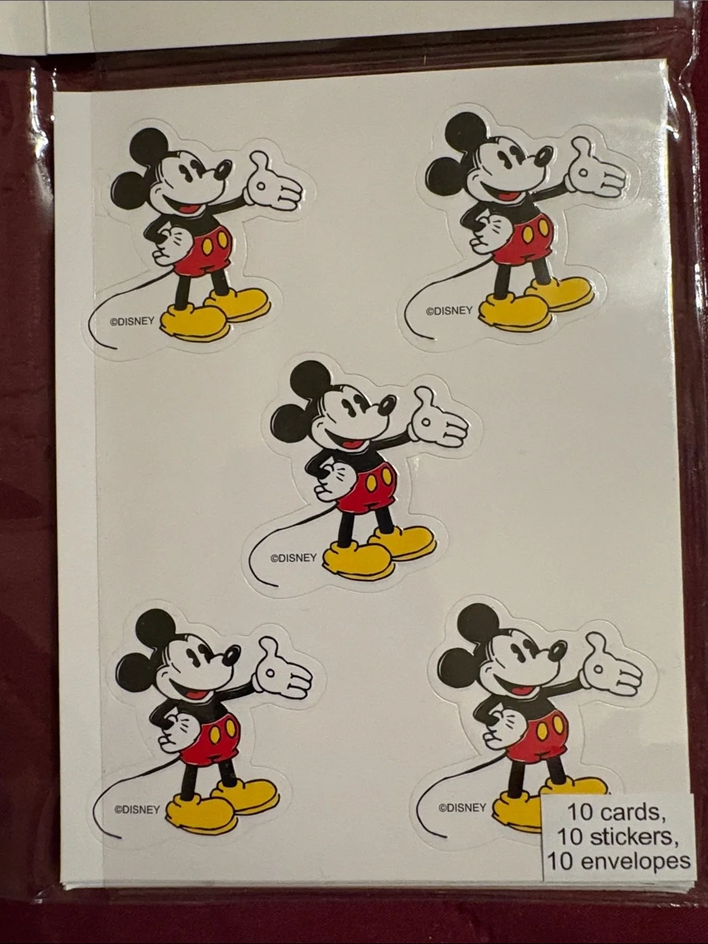 Vintage Disney Mickey Blank Card Set